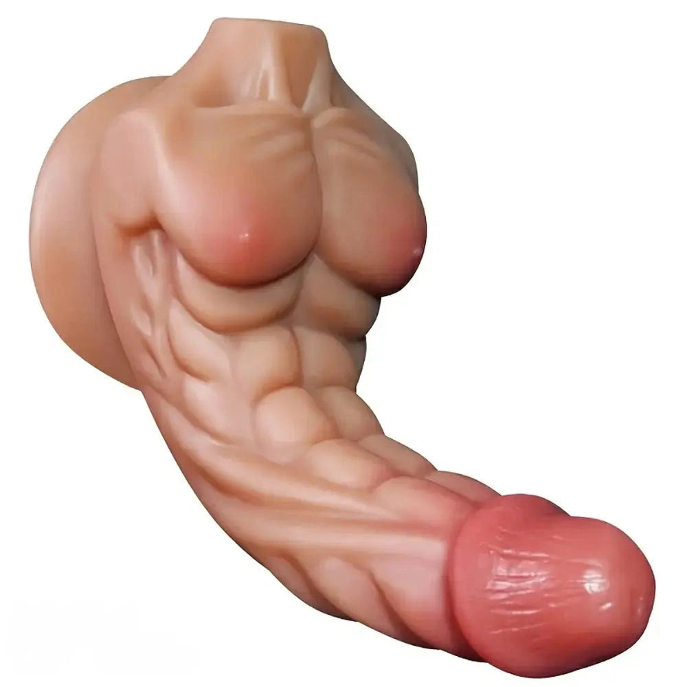 6.89in 7.68in 8.66in Muscle-Like Silicone Floppy Dildo Sex Toy For Men Women