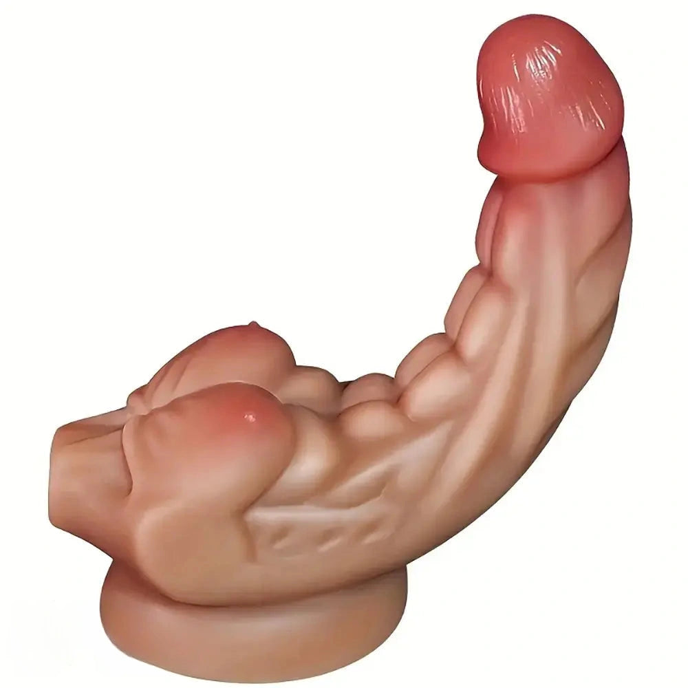 6.89in 7.68in 8.66in Muscle-Like Silicone Floppy Dildo Sex Toy For Men Women