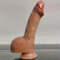 6.89in 7.87in 8.07in Realistic Soft Silicone Dildo With Suction Cup
