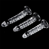 6.89in 7.87in 9.06in Clear Dragon Scale Big Male Dildo For Stimulation