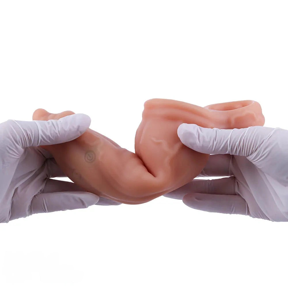 6.89in 7.88in Vibrating Cock Sleeve Dildo Stretchy Penis Ring Wearable Cover