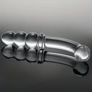 6.89in Double Headed Glass Dildo For Enhanced Pleasure With Beads