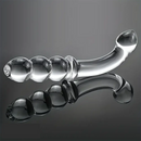 6.89in Double Headed Glass Dildo For Enhanced Pleasure With Beads