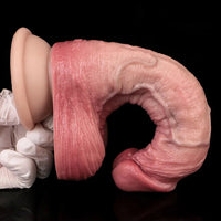 6.89in Double-layer Liquid Silicone Skin-like Soft Lifelike Real Women Dildo
