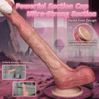 6.89in Double-layer Liquid Silicone Skin-like Soft Lifelike Real Women Dildo