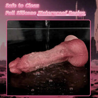 6.89in Double-layer Liquid Silicone Skin-like Soft Lifelike Real Women Dildo
