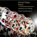6.89in Glazed Spiked Glass Penis Massage Wand Dildo For Anal Massage