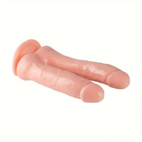 6.89in Lifelike Double Penetration Dildo For Anal Dilator With Sucker