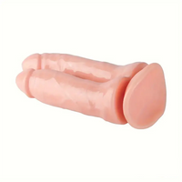 6.89in Lifelike Double Penetration Dildo For Anal Dilator With Sucker
