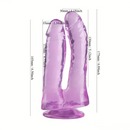 6.89in Lifelike Double Penetration Dildo For Anal Dilator With Sucker
