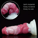 6.89in Liquid Silicone Monster Fantasy Dildo For Couples Solo Play
