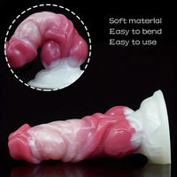 6.89in Liquid Silicone Monster Fantasy Dildo For Couples Solo Play