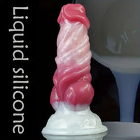 6.89in Liquid Silicone Monster Fantasy Dildo For Couples Solo Play