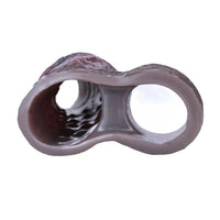 6.89in Platinum Silicone Soft Real Feeling Dildo Sleeve Stretchy Extension Toy
