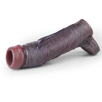 6.89in Platinum Silicone Soft Real Feeling Dildo Sleeve Stretchy Extension Toy