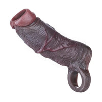 6.89in Platinum Silicone Soft Real Feeling Dildo Sleeve Stretchy Extension Toy