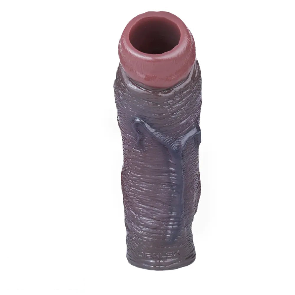 6.89in Platinum Silicone Soft Real Feeling Dildo Sleeve Stretchy Extension Toy