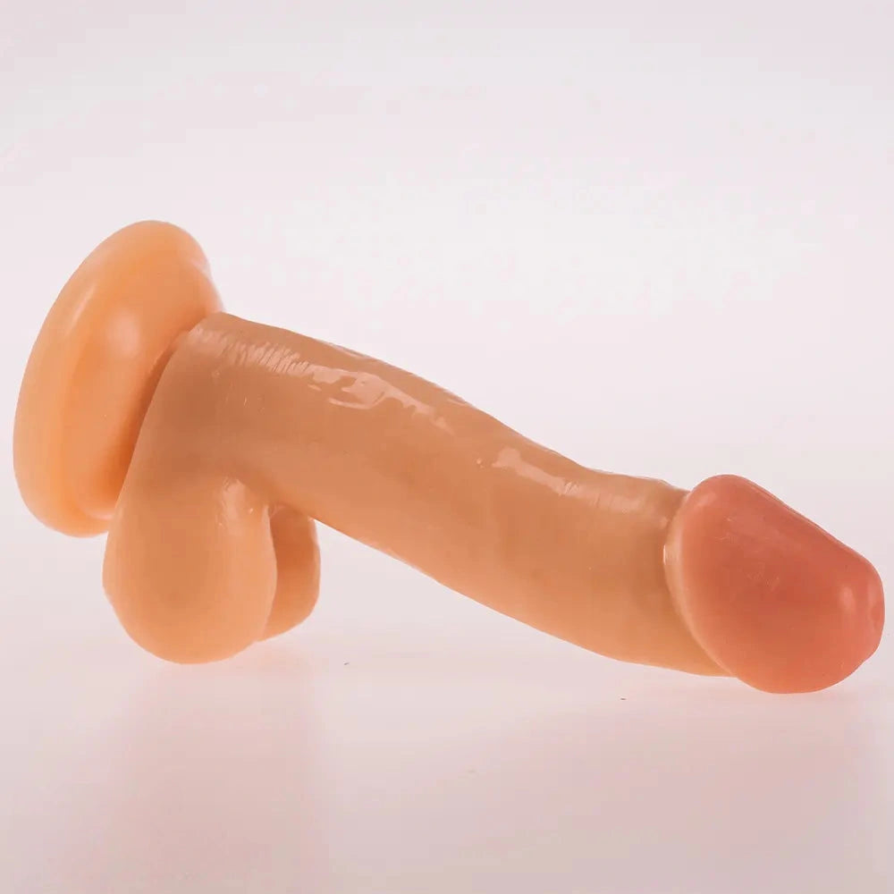 6.89in PVC Skin Dildo For Sex Toy With Suction Cup Female Masturbator