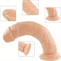6.89in Real G Spot Suction Cup Dildo For Women Men G Spot Stimulation