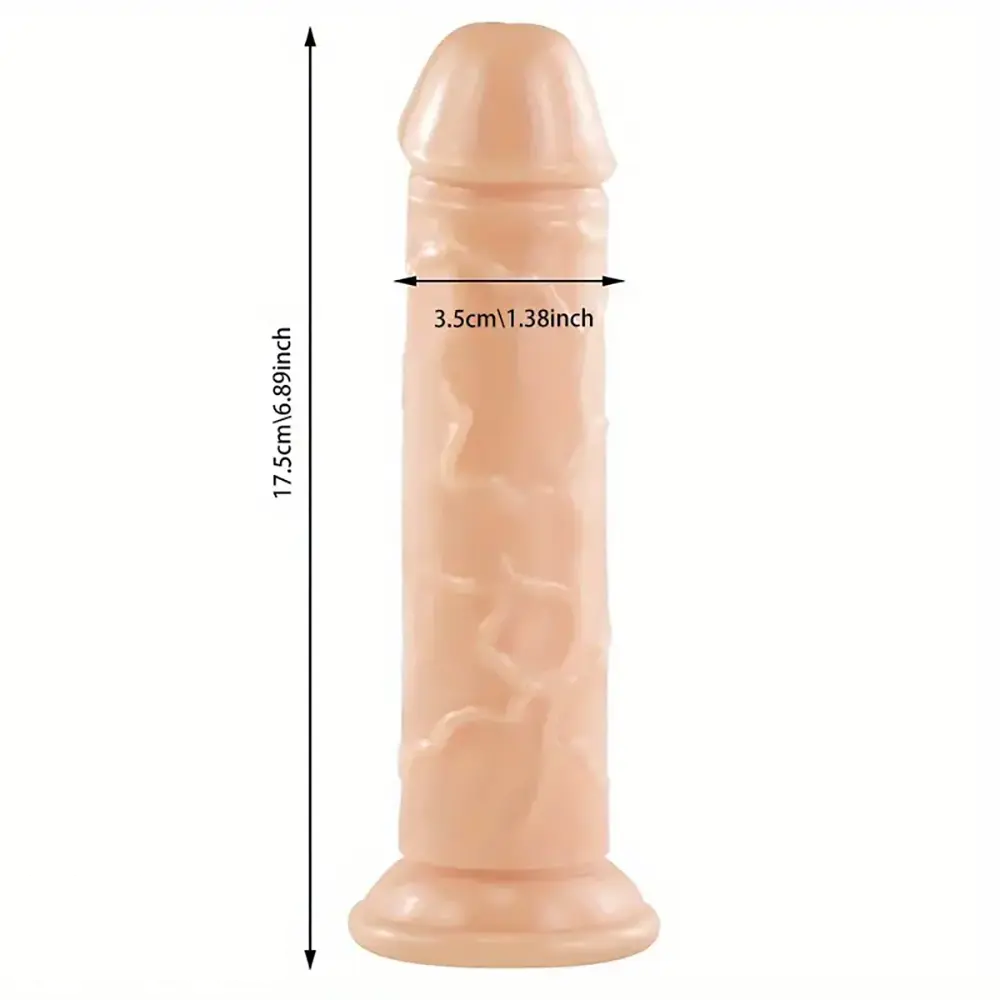 6.89in Real G Spot Suction Cup Dildo For Women Men G Spot Stimulation
