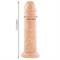 6.89in Real G Spot Suction Cup Dildo For Women Men G Spot Stimulation