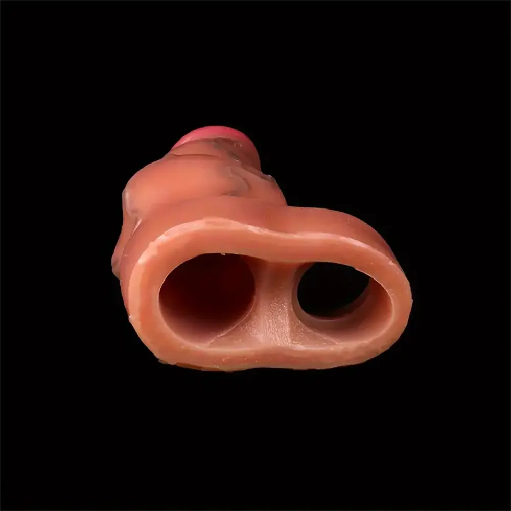 6.89in Realistic Dog Knot Penis Sleeve Soft Silicone Real Feeling Dildo
