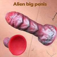 6.89in Thick Liquid Silicone Simulation Penis Fantasy Monster Creature Dildo