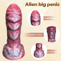 6.89in Thick Liquid Silicone Simulation Penis Fantasy Monster Creature Dildo