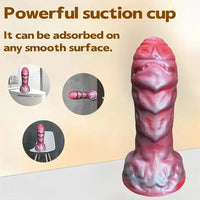 6.89in Thick Liquid Silicone Simulation Penis Fantasy Monster Creature Dildo