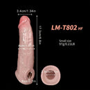 6.8in 8.03in Silicone Soft Cock Dildo Sleeve With Cock Ring For Cock Enlarge
