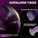 6.8in Inflatable Liquid Silicone Wearable Knot Soft Dildo With Safe T-Base