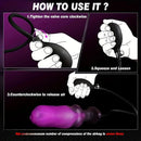 6.8in Inflatable Liquid Silicone Wearable Knot Soft Dildo With Safe T-Base