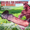 6.92in 8.34in 10in Horse Knot Silicone Dildo Sleeve Sexual Wellness Toy