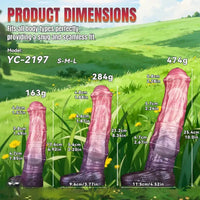6.92in 8.34in 10in Horse Knot Silicone Dildo Sleeve Sexual Wellness Toy