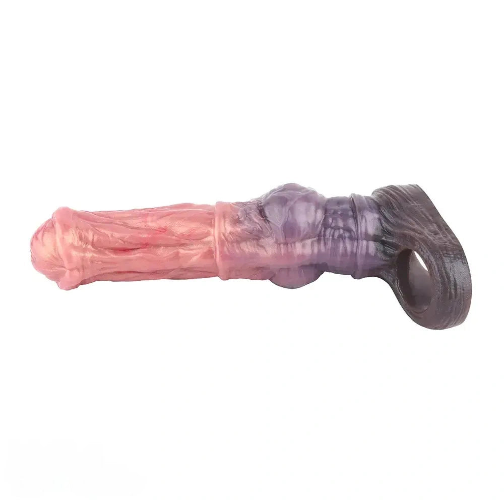 6.92in 8.34in 10in Horse Knot Silicone Dildo Sleeve Sexual Wellness Toy