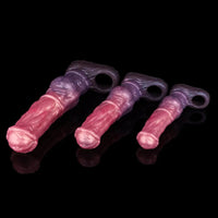 6.92in 8.34in 10in Horse Knot Silicone Dildo Sleeve Sexual Wellness Toy
