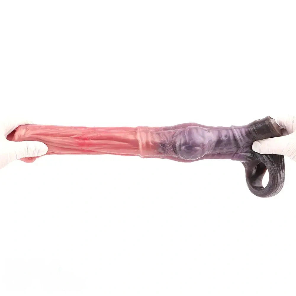 6.92in 8.34in 10in Horse Knot Silicone Dildo Sleeve Sexual Wellness Toy