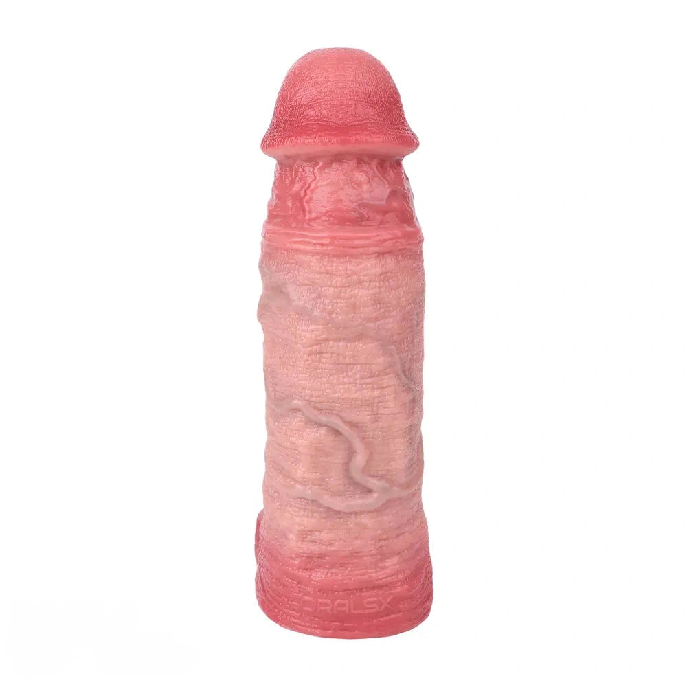 6.93in Soft Lifelike Cock Sleeve Dildo For Couples Gay Sex Using Time