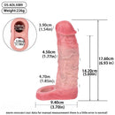 6.93in Soft Lifelike Cock Sleeve Dildo For Couples Gay Sex Using Time