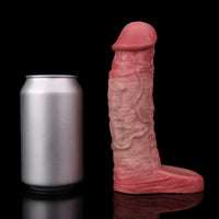 6.93in Soft Lifelike Cock Sleeve Dildo For Couples Gay Sex Using Time