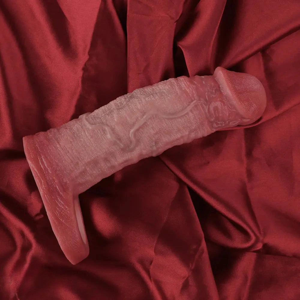 6.93in Soft Lifelike Cock Sleeve Dildo For Couples Gay Sex Using Time