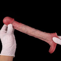 6.93in Soft Lifelike Cock Sleeve Dildo For Couples Gay Sex Using Time