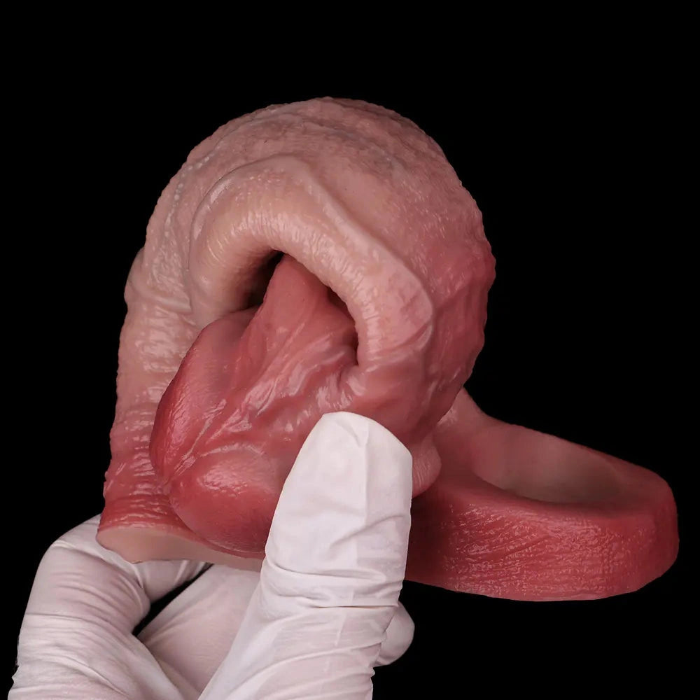 6.93in Soft Lifelike Cock Sleeve Dildo For Couples Gay Sex Using Time