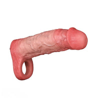 6.93in Soft Lifelike Cock Sleeve Dildo For Couples Gay Sex Using Time