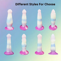 6.97in-8.66in Liquid Silicone Monster Fantasy Doft Anal Plug Dildo