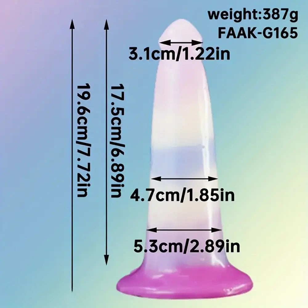 6.97in-8.66in Liquid Silicone Monster Fantasy Doft Anal Plug Dildo