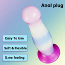 6.97in-8.66in Liquid Silicone Monster Fantasy Doft Anal Plug Dildo