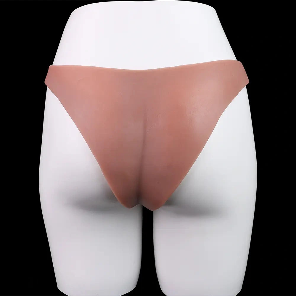 6.97in Hollow Penis Dildo Sleeve Silicone Soft Pants For Men Women Sex