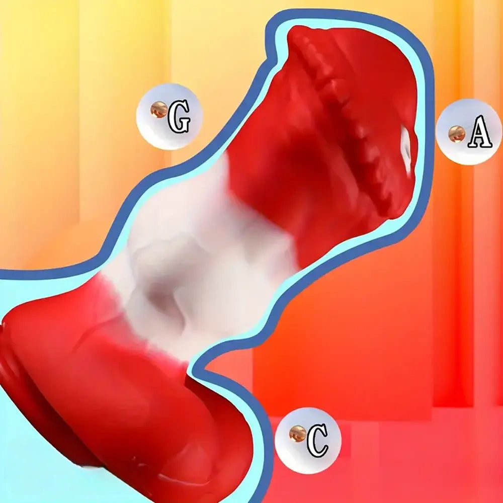 6.9in 7.9in 8.7in Silicone Soft Horse Knot Fantasy Animal Cock Dildo