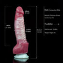 6.9in-9.1in Monster Fantasy Silicone Odd Soft Dildo For Women